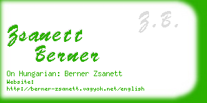 zsanett berner business card